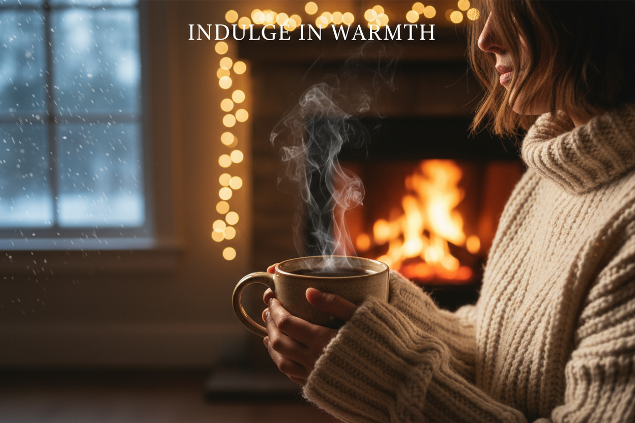 Cozy Hygge Coffee Hero Banner